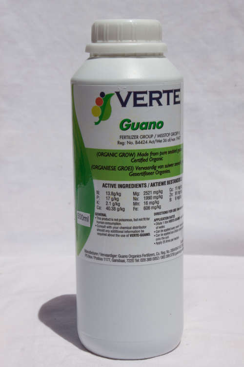 Organic Guano Concentrated (Dilute 1:40) Fertilizer liquid  - 500ml - R20.00