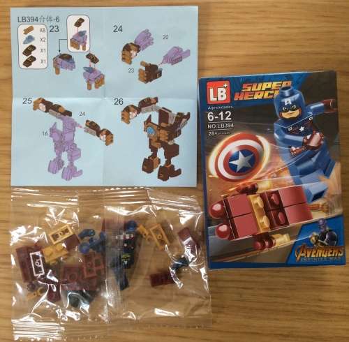 Building Blocks for Kids : Super Heroes - 6 Pack ''SPECIAL" - 175 Piece Total (No LB394)