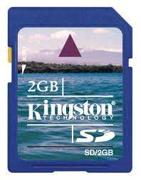 Kingston Flash SD memory 2GB