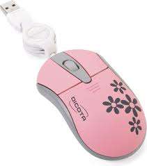 Dicota Blossom Pro Optical Mouse - Pink, USB