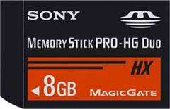 Sony 8GB High-Speed Memory Stick Pro Duo (HX) -60Mbps Recording -Includes Adaptor MS-HX8G