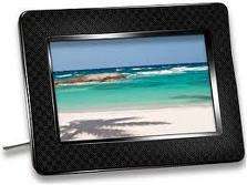 Transcend T.Photo 700 Series Black Digital Photo Frame 7 LCD Screen, MP3 & Video TS-PF700B