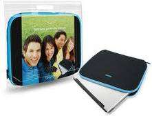 Canyon Notebook Sleeve 10" Black with Blue Trim CNR-NB11ABL