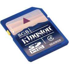 Kingston Flash SD memory 8GB SD4_8GB