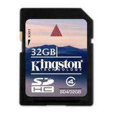 Kingston Flash SD memory 32GB SD4 32GB