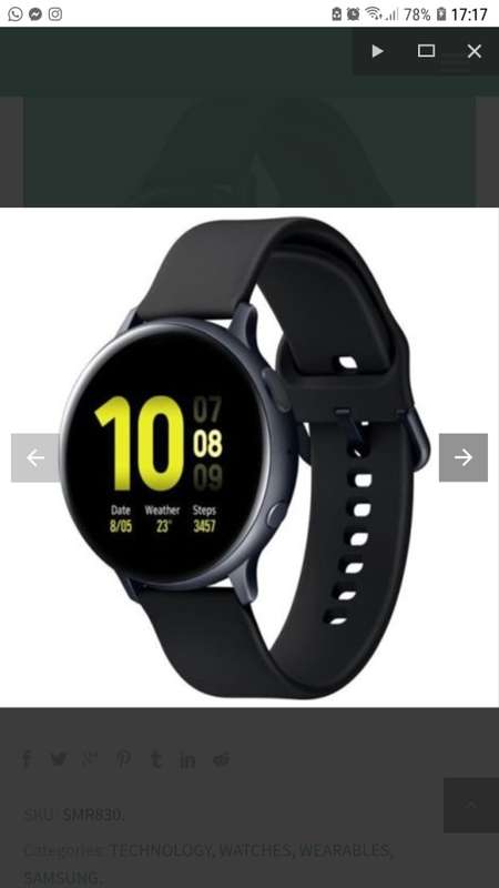 Bargain Sale Samsung Galaxy Watch Active2 BT 40mm