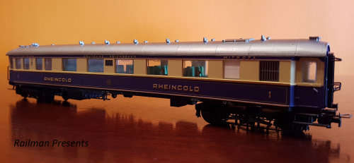Rare Lilliput Loco V1001 & 5 x Rheingold Coaches
