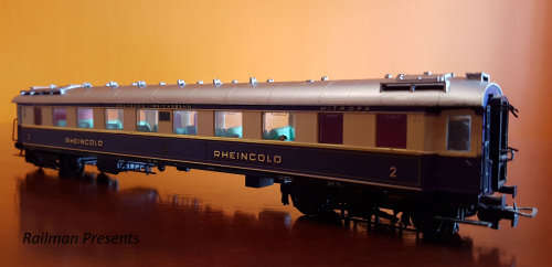 Rare Lilliput Loco V1001 & 5 x Rheingold Coaches