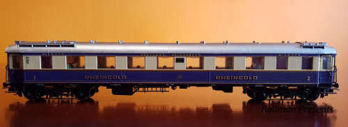 Rare Lilliput Loco V1001 & 5 x Rheingold Coaches