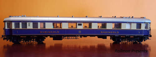 Rare Lilliput Loco V1001 & 5 x Rheingold Coaches