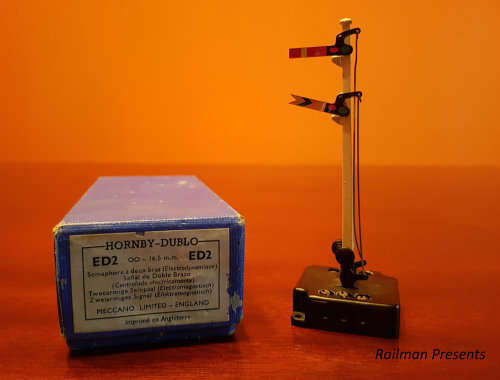 Hornby Dublo Double Arm Electric Signal - Boxed