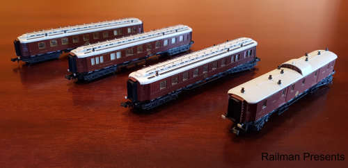 4 x Trix European Coaches (Job Lot)