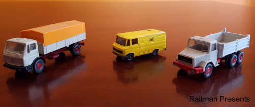 RAILROOM CLEAROUT - 3 x Wiking Trucks (Job Lot)