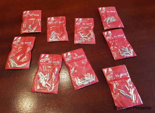 RAILROOM CLEAROUT - 9 x Packs Rail Joiners - N Gauge (Job Lot)