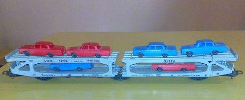 Quick Auction!!!!!!!!  Lima - SITFA Double Car Transporter   - HO/OO