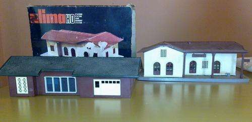 Quick Auction!!!!!!!!  Job Lot - Lima Single Storey House and Rural Station - HO/OO