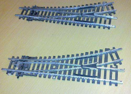 RAILROOM CLEAROUT!!  Job Lot - Hornby L/H points - HO/OO