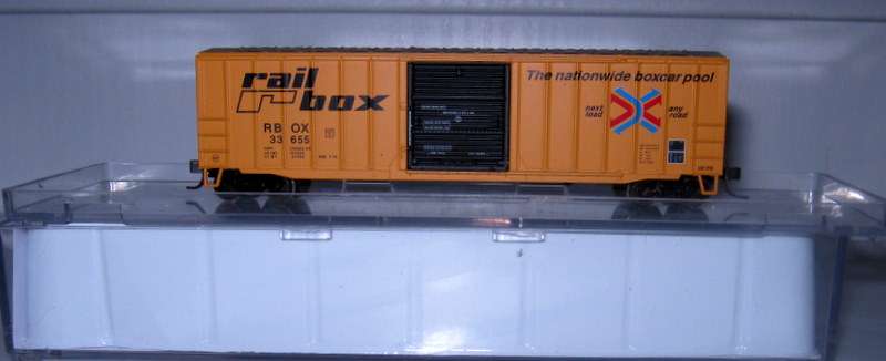 Atlas N Trainman  - 50' Box Car - Railbox  - N gauge