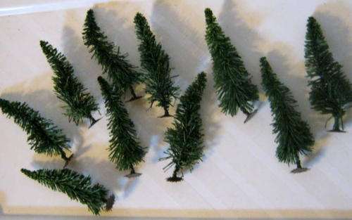 Quick Auction!!!!! Job Lot - Fir trees . Packets of 10 HO/OO