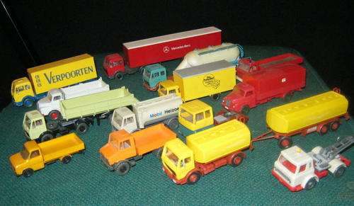 Quick Auction!!!! Job Lot - Wiking - 14 Commercial Transport Vehicles - Genuine 1:87 scale