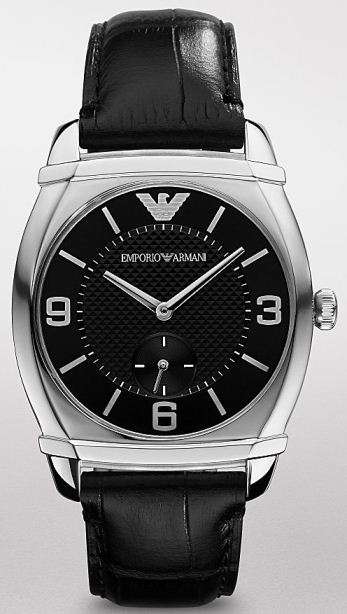 NEW ON BIDORBUY- Armani Classic Croco Leather Black Dial Women's watch - RETAIL PRICE R4000