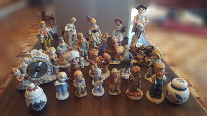 Huge lot Porcelain Figurines various makes and sizes