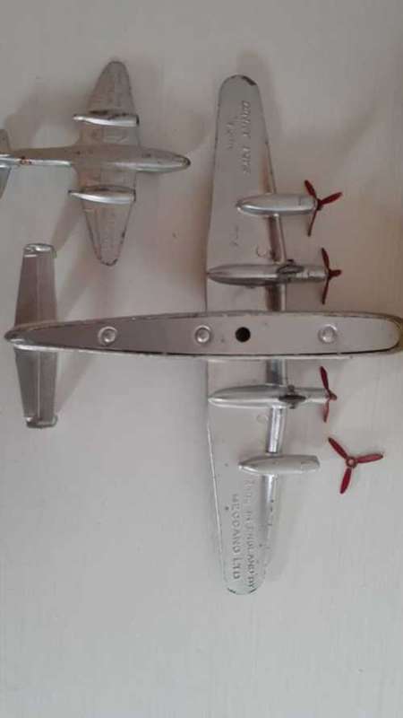 Dinky 70A Avro York Airliner with Original box and extra Dinky Meteor die cast plane