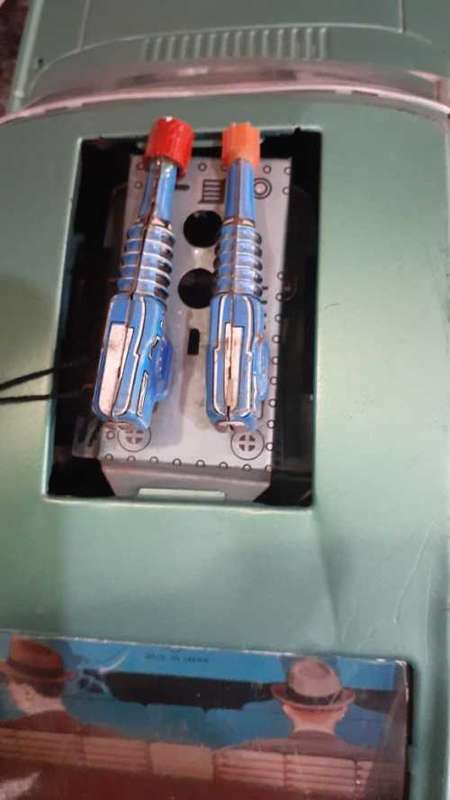 2 X Japan TN Nomura Tinplate Cars large Rare Bargain