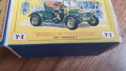 Matchbox Models of Yesteryear Y2 1911 Renault Original Vintage with Box