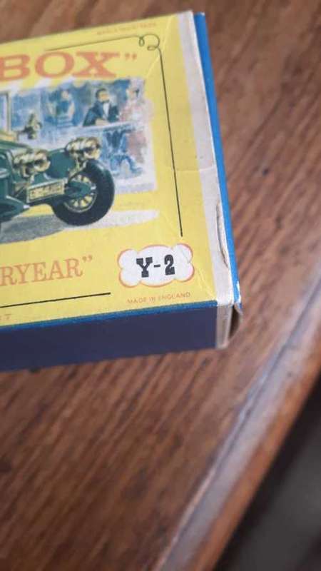 Matchbox Models of Yesteryear Y2 1911 Renault Original Vintage with Box