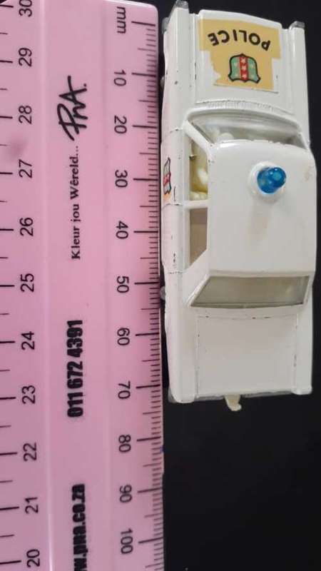 Rare Matchbox 55c 1  variation police car - Blue dome version reduced