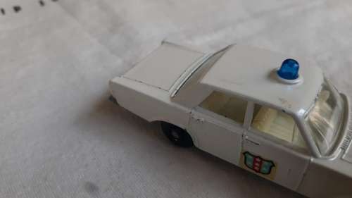 Rare Matchbox 55c 1  variation police car - Blue dome version reduced