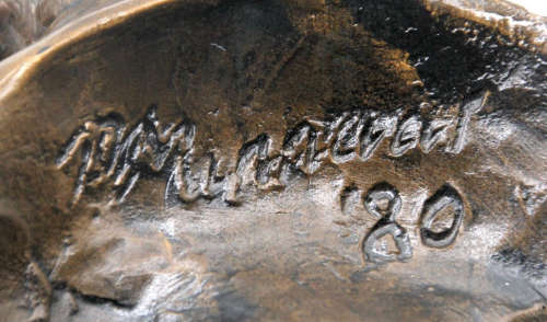 ANGLO BOER WAR: GENERAL DE WET BUST, BY P. MINNAAR (1980)