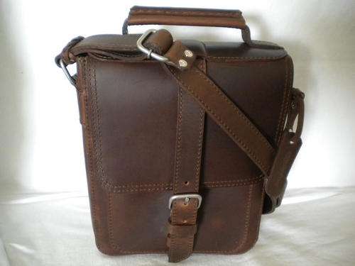 Leather Lynx Handbag (Divider for Ipad) DARK VINTAGE