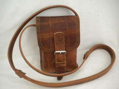Tiny Pouch ANTIQUE BROWN leather!!