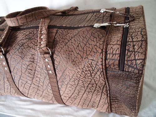 Leather Travel Sport, LARGE, BUFFALO BROWN leather!!