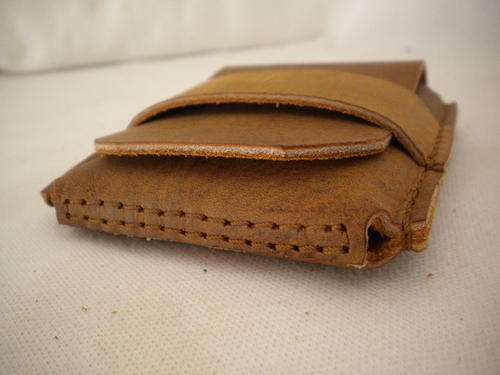 Simplicity card/cash holder, VINTAGE BROWN Leather