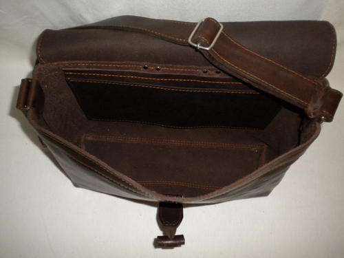 postman briefcase chocolate