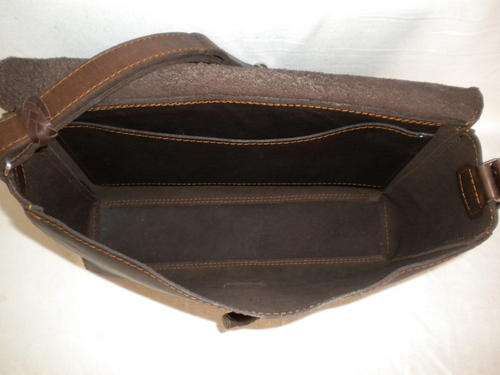 compact briefcase chocolate brown