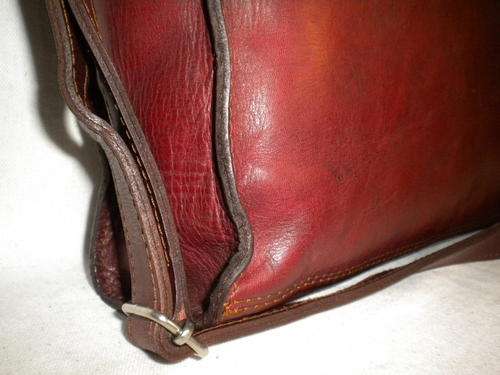 compact briefcase oxblood