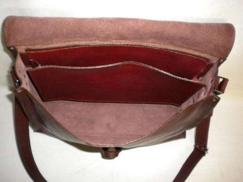 oxblood leather briefcase