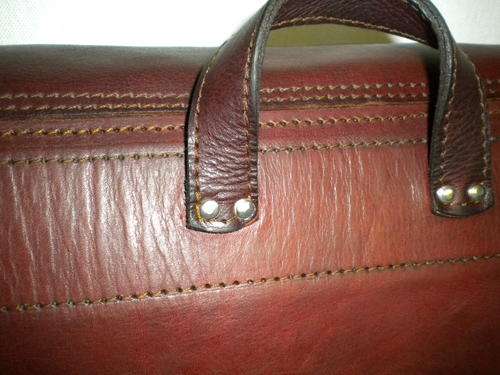 compact brifcase oxblood