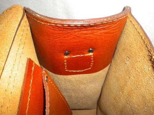 chestnut leather briefcase