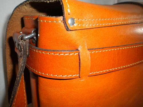 chestnut leather briefcase