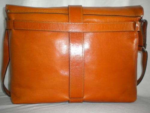 chestnut leather briefcase