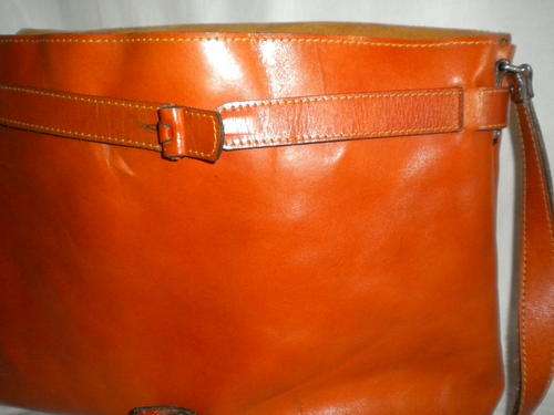 leather brief chestnut
