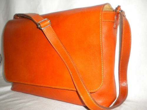 Leather Postman Briefcase Chestnut