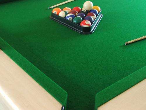 Sportsmans Warehouse Wooden Pool Table  with balls and Professional cues