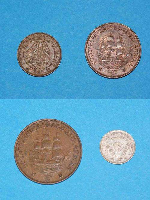 1944 LOT, 1/4D,1/2D,1D AND 3D