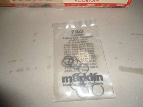 Marklin H0 7153 rubber tyres for locomotives